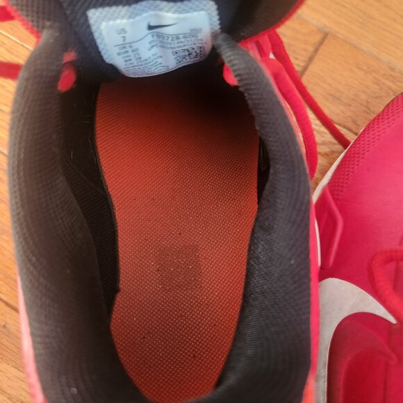 Nike Football Cleats Size 7 Red And Black - Picture 11 of 11